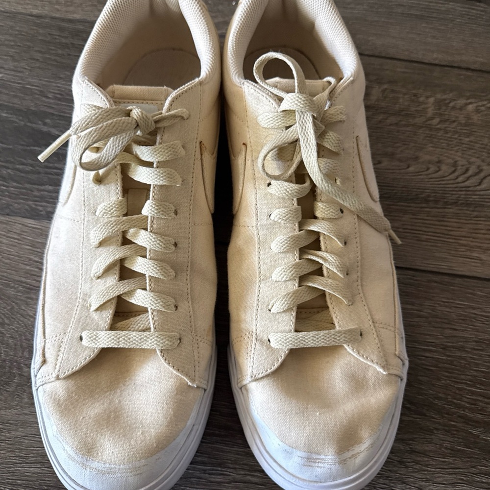 Nike Blazer Low SB NYC Edition Procell Cream Canvas Sneakers 12